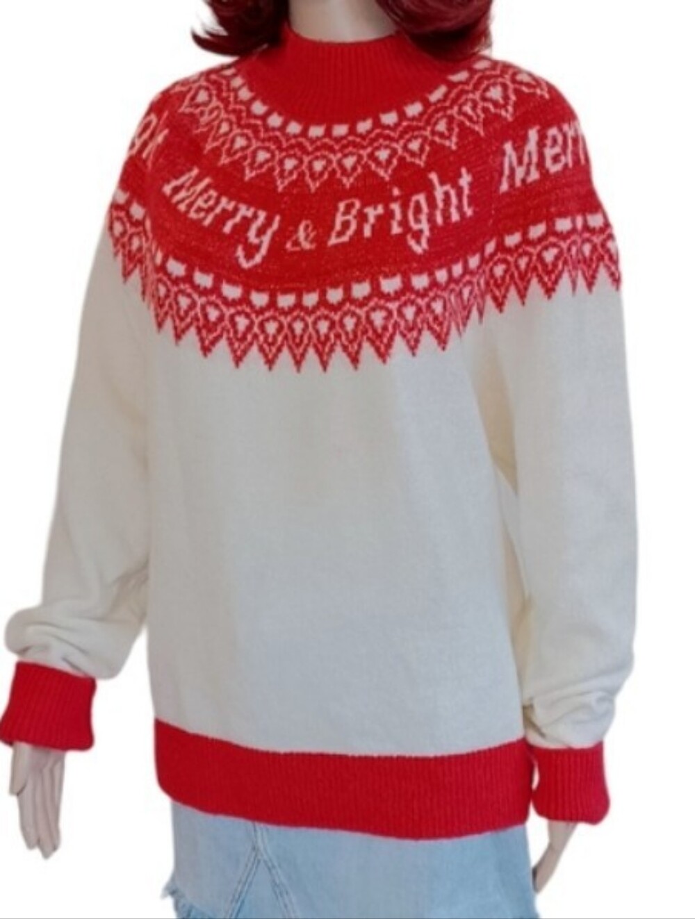 Holiday Time Merry & Bright Sweater - Size Large